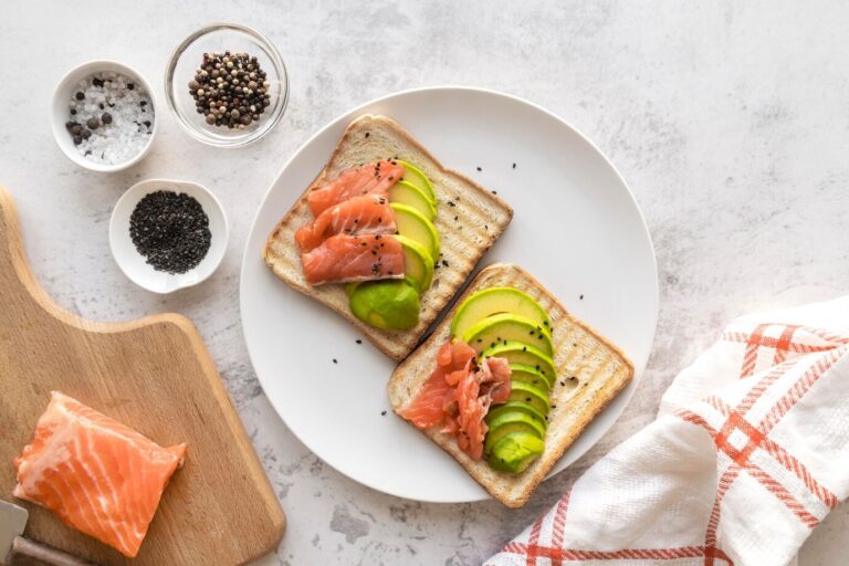 salmon avocado toast