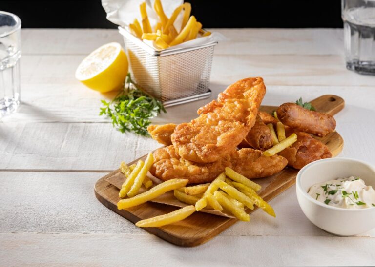 kcal fish and chips