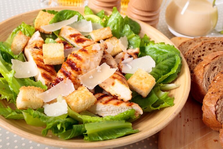 how kcal in flanigans caesar salad with dressing