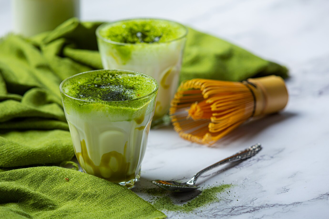 matcha chia pudding