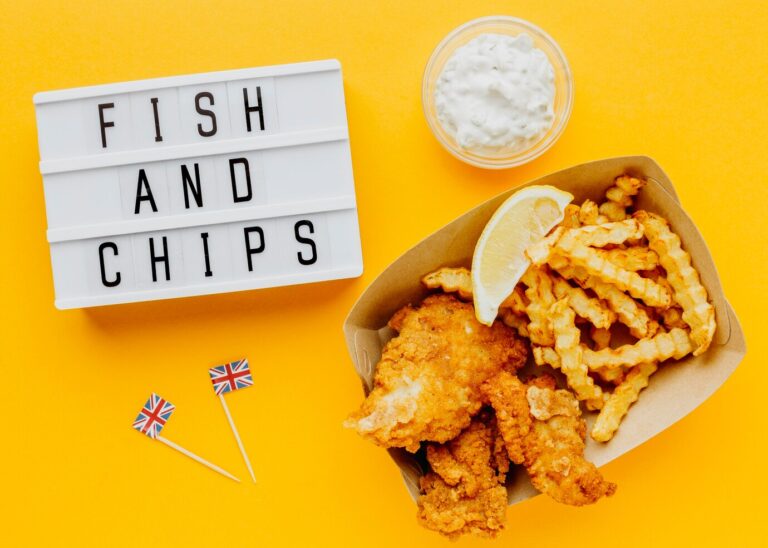 nutrition of fish and chips